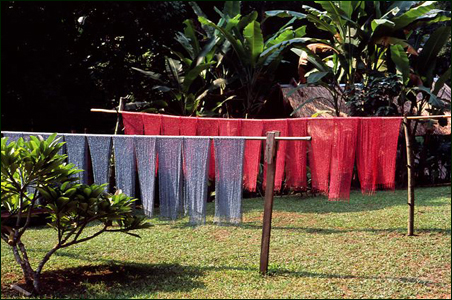 Ockpoptock weaving center, Luang Prabang, Laos